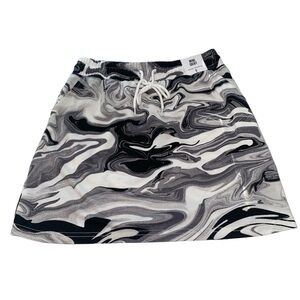 Refuge Athletics mini skirt drawstring elastic waist pockets camo Sz small NWT